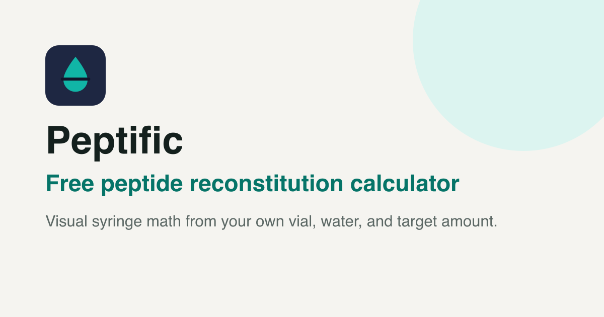 retatrutide reconstitution calculator free pdf Retatrutide Reconstitution Calculator